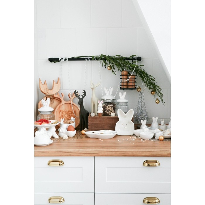 Блюдо для десертов Доляна &laquo;Зайка в золотом&raquo;, 16&times;9,5 см