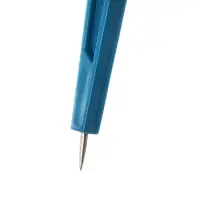 Циркуль пластиковый 120 мм с механическим карандашом, в ПВХ, с грифелями, МИКС