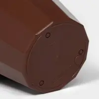 Горшок для цветов с поддоном &laquo;Доляна. Эрика&raquo;, 700 мл, пластиковый, коричневый