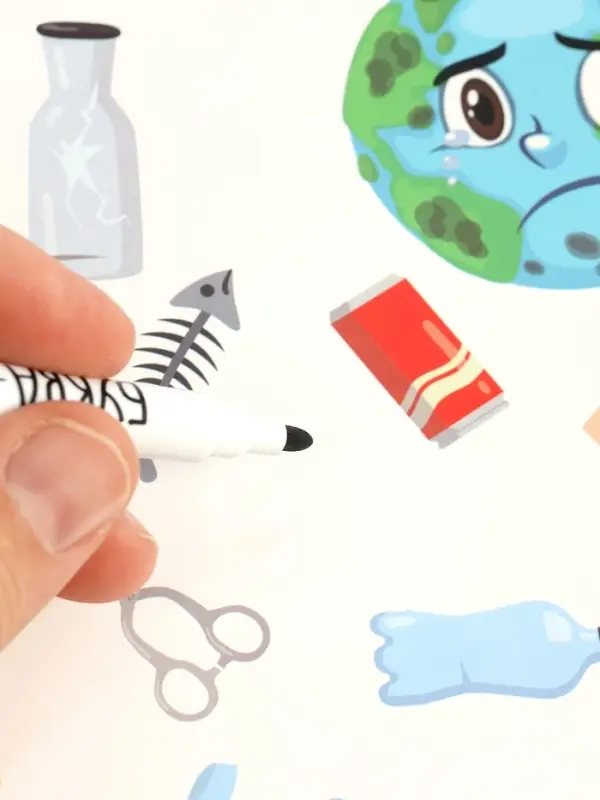 Многоразовая книга "Многоразовая развивающая тетрадь для детей 4-5 лет", 44 стр