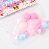 Сквиш антистресс - игрушка &laquo;Таба лапка&raquo;, с пушистой посыпкой, МИКС