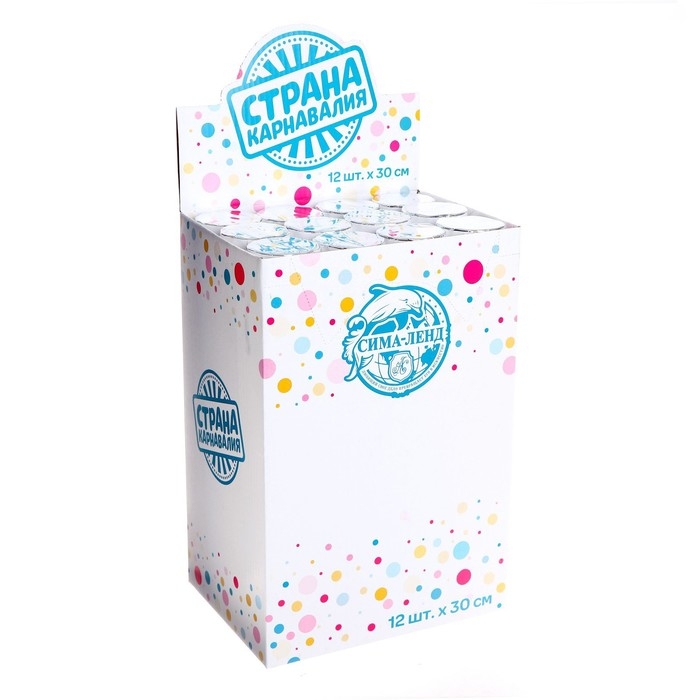 Хлопушка пневматическая &laquo;Шары&raquo;, фольга, серпантин, 30 см