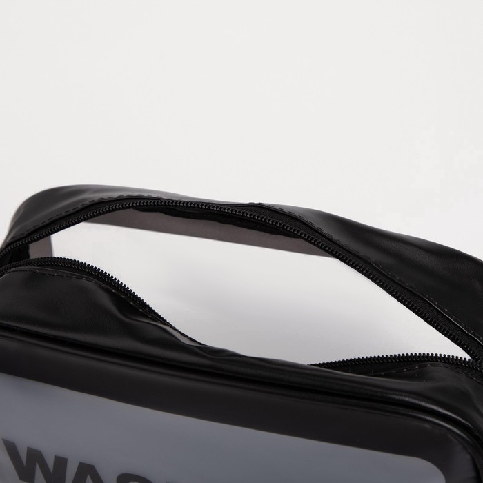 Косметичка на молнии, цвет чёрный