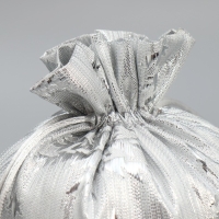 Мешочек подарочный парча &laquo;Новогодний лес&raquo;, 16 х 24 см, Новый год