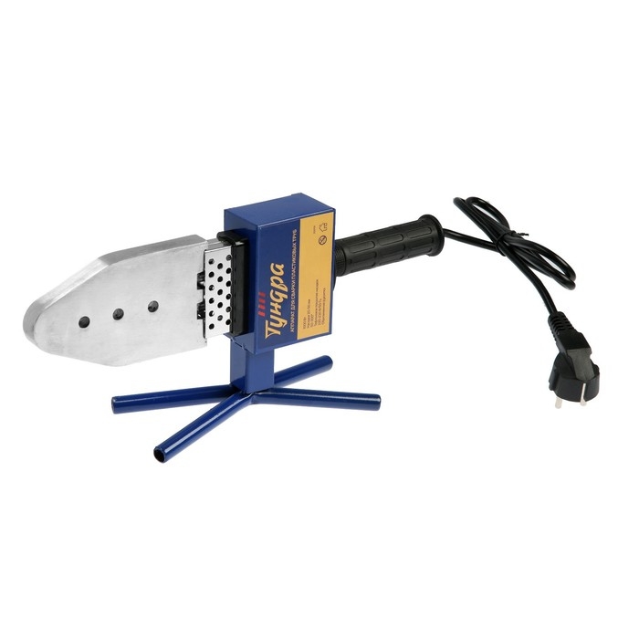 Аппарат для сварки пластиковых труб ТУНДРА, 1000 Вт, комплект насадок 20-50 мм, 50-300&deg;