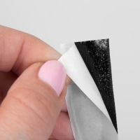 Липучка на клеевой основе, 20 мм &times; 100 &plusmn; 5 см, цвет чёрный