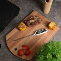 Термометр (термощуп) кухонный Luazon LTR-01, максимальная температура 300 &deg;C, от LR44, белый