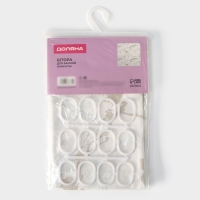 Штора для ванной Доляна &laquo;Мрамор&raquo;, 180&times;180 см, EVA, с люверсами