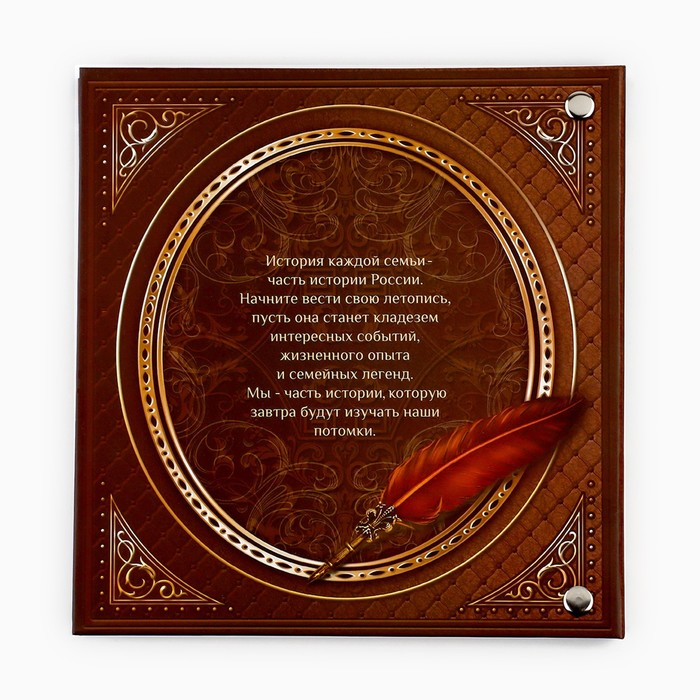 Родословная книга с рамкой под фото &laquo;Семейная летопись&raquo;, 50 листов, 21,5 х 23,7 см.