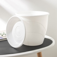 Горшок для цветов с поддоном &laquo;Венеция&raquo;, 4,1 л, d=21 см, цвет белый