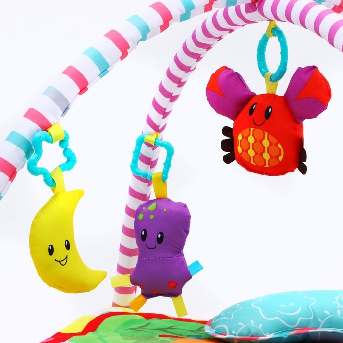 Развивающий коврик с дугами &laquo;Слоник и друзья&raquo;, квадратный, Крошка Я