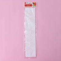 Коврик для айсинга Доляна &laquo;Сердца&raquo;, силикон, 37,5&times;8&times;0,1 см, цвет белый