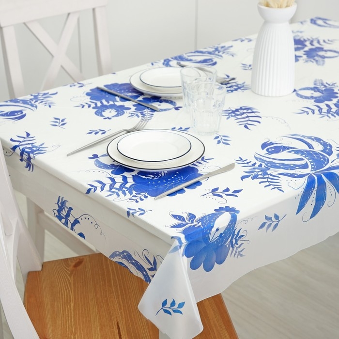 Скатерть без основы одноразовая &laquo;Русские узоры&raquo;, 110&times;220 см, МИКС