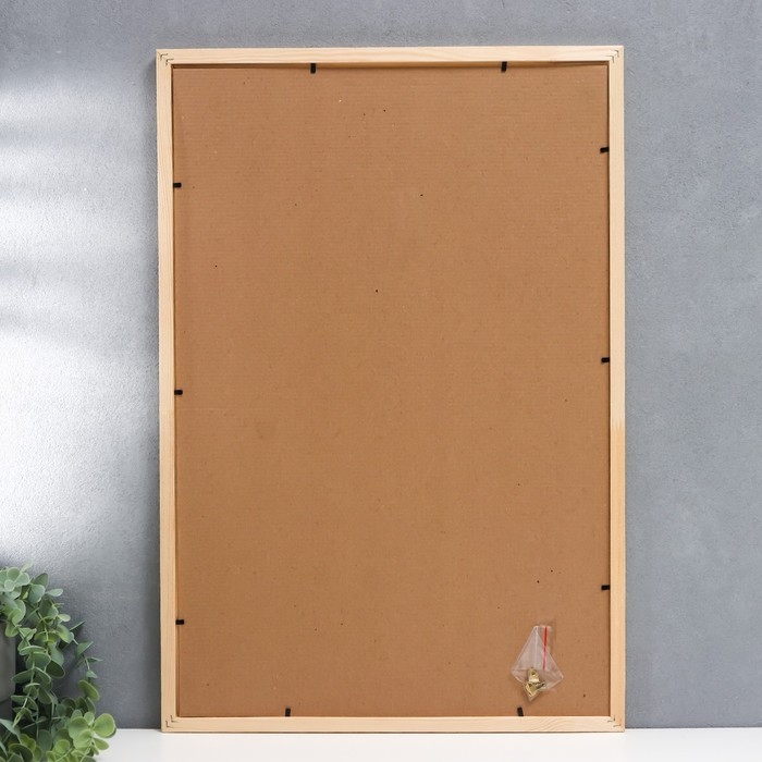 Фоторамка 40х60 см белое дерево пр. № 2 (пластиковый экран)