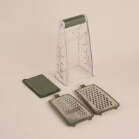 Тёрка двухсторонняя SL Home &laquo;Оливковая роща&raquo;, 13,2&times;8,4&times;24,3 см, противоскользящее основание, цвет оливковый