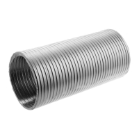 Воздуховод гофрированный "КосмоВент", d=160 мм, раздвижной до 1.5 м, алюминий 80 мКм