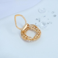 Зажим для платка &laquo;Жемчужный круг&raquo;, цвет белый в золоте