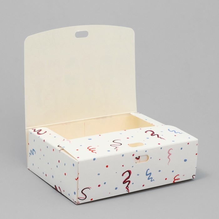 Коробка подарочная новогодняя складная &laquo;Шампанское&raquo;, 16.5 х 12.5 х 5 см, БЕЗ ЛЕНТЫ, Новый год