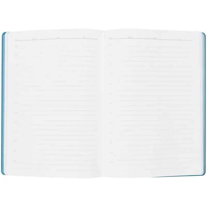 Ежедневник Flexpen, недатированный, серебристо-бирюзовый