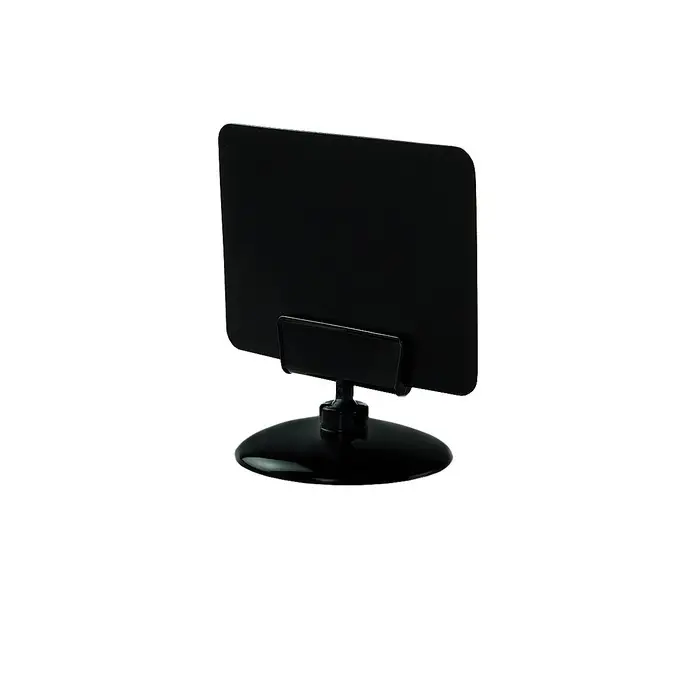 Ценникодержатель на круглой подставке, пластик, 5&times;5&times;3,5 см, цвет чёрный