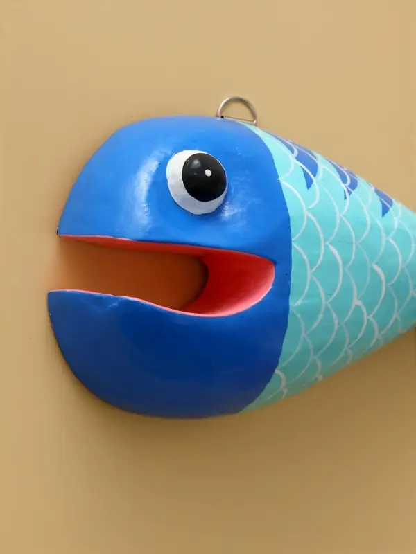 Панно &laquo;Рыба-хищник&raquo;, 22&times;11&times;5 см, дерево, разноцветное