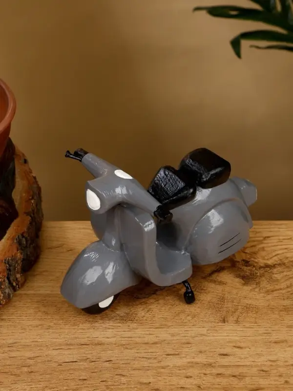 Сувенир "Мопед" дерево 15х9х10 см, цв. серый