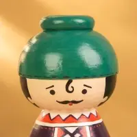 Деревянная кукла кокеши "Джун" 9х9х21 см