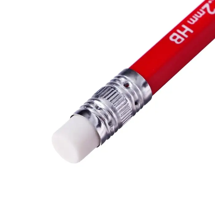 Карандаш чернографитный с ластиком ErichKrause "Classic 101", HB, грифель d=2.2 мм, пластик, шестигранный в коробке, микс