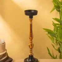 Подсвечник "Ренессанс" алюминий 10х10х37 см