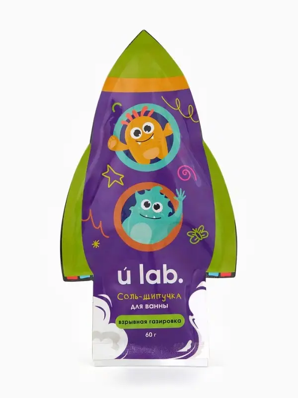 Соль для ванны &laquo;Монстрики&raquo;, 60 г, аромат взрывная газировка, ULAB