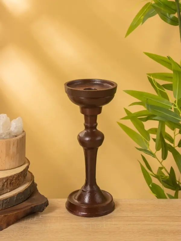 Подсвечник "Бордо" алюминий 9х9х23 см