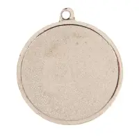 Медаль под нанесение серебро 055, d=4 см, без ленты