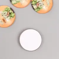 Кабошон стекло для творчества "Круг. Душа цветёт" 3х3 см