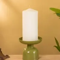 Подсвечник на 1 свечу "Авокадо" глянцевый 10х10х9 см