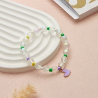 Браслет детский &laquo;Выбражулька&raquo; кошачий глаз бусина 8 мм, разноцветный