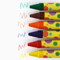 Восковые мелки, 6 цветов &laquo;Школьные&raquo;