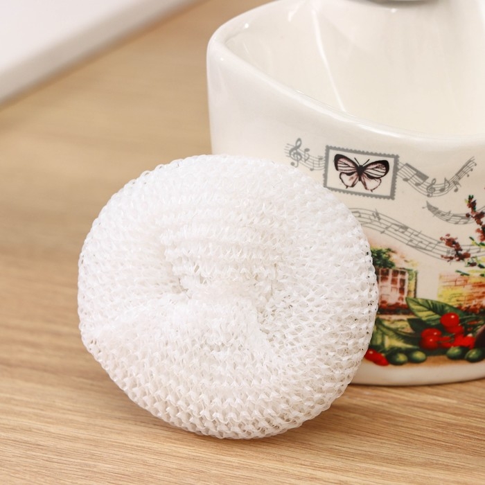 Дозатор для моющего средства с подставкой для губки Доляна &laquo;Лаванда&raquo;, 260 мл