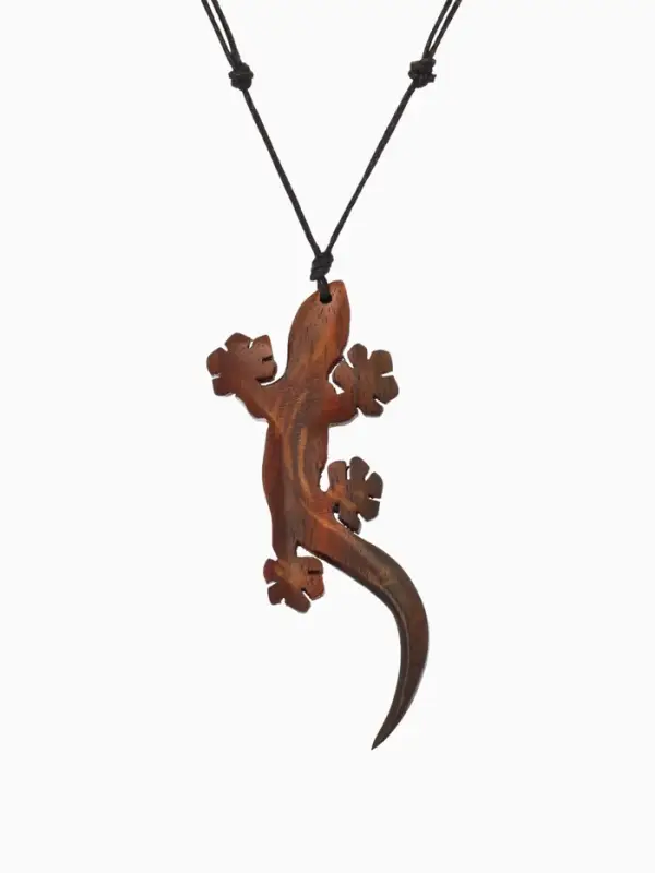 Украшение "Ящерица" дерево соно