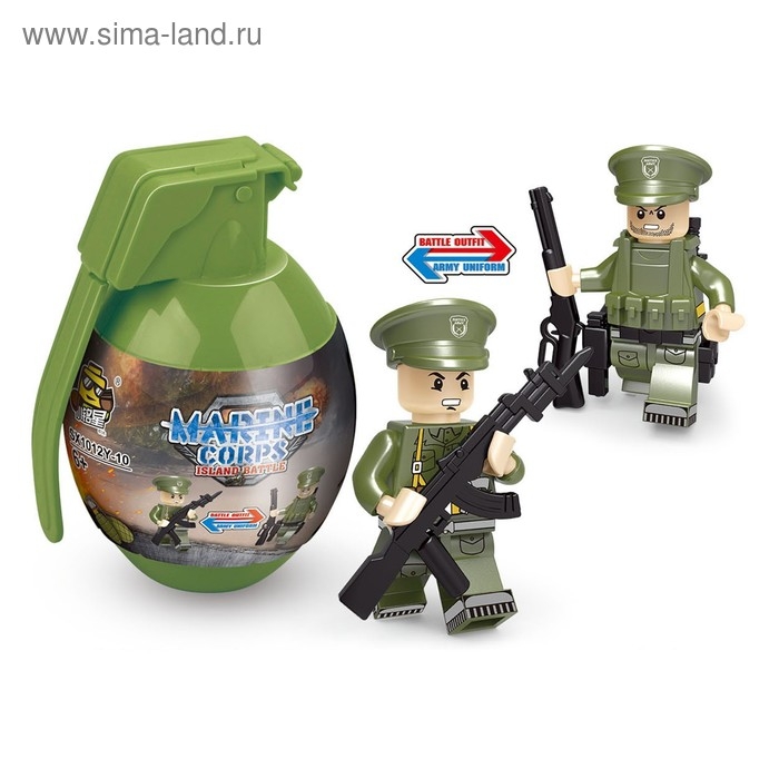 Конструктор в гранате &laquo;Вояки&raquo;, 16 видов МИКС