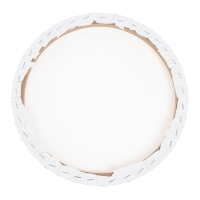 Холст на подрамнике круглый d-30 см, хлопок 100%, грунт акриловый, 1,5*30 см, мелкозернистый, 280г/м&sup2;