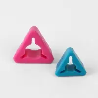 Держатели для спиц, треугольные, 2 шт., d=7-10 мм, 12-15 см, голубые, розовые