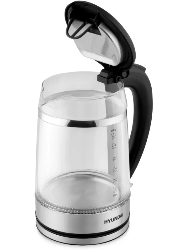 Чайник HYK-G3036 1,7л 2200Вт черный (стекло)