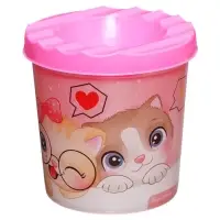 Стакан - непроливайка для рисования Calligrata, 210 мл с рисунком, МИКС