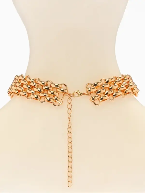 Колье-чокер "Кальчуга", цвет золото