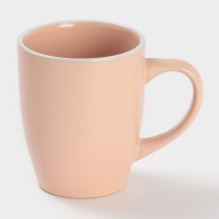 Кружка Доляна "Кремовое облако" 340мл 13х8,5х10,5, цвет кремовый