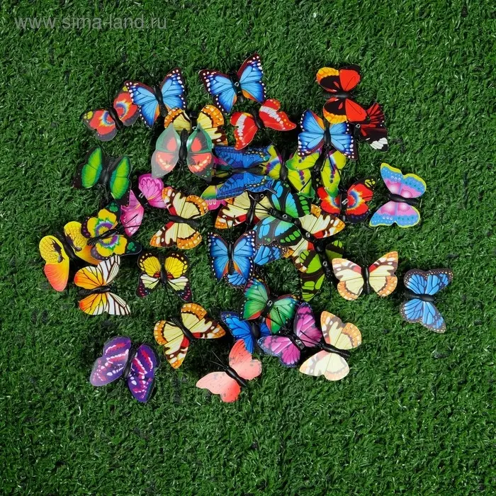 Штекер "Бабочка Шарлин" 3х4см/30см, МИКС