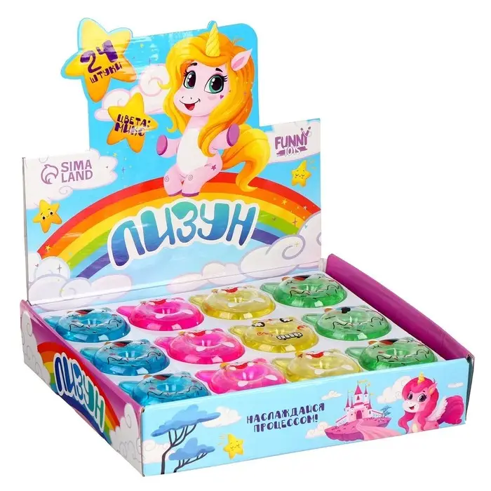 Лизун &laquo;Единорог&raquo;, цвета МИКС