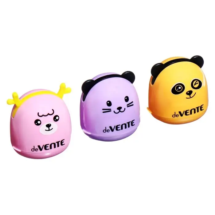 Точилка deVENTE Cuties, 1 отверстие с контейнером, МИКС