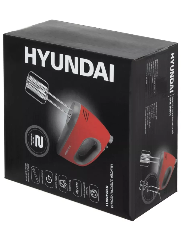 Миксер ручной HYM-H4511 500Вт красный