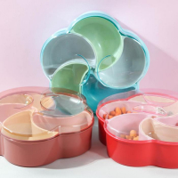 Менажница с крышкой &laquo;Барокко&raquo;, 26&times;25&times;7 см, 5 съёмных ячеек, цвет МИКС